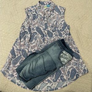 Blu by Blu  Sz 14 Paisley Tunic & Jeggings